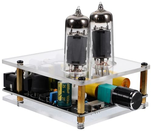 MAGICLULU Preamplificatore Valvolare Funzione Pre-amplificatore Phono Portatile per Giradischi Materiale Pcb e Abs, per Sistemi Home Theater DIY