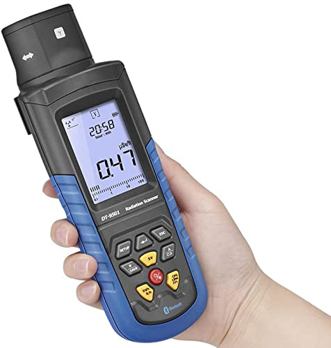 Rilevatore di radiazioni elettromagnetiche, contatore Geiger professionale con display a LED per test a raggi X e monitoraggio della contaminazione