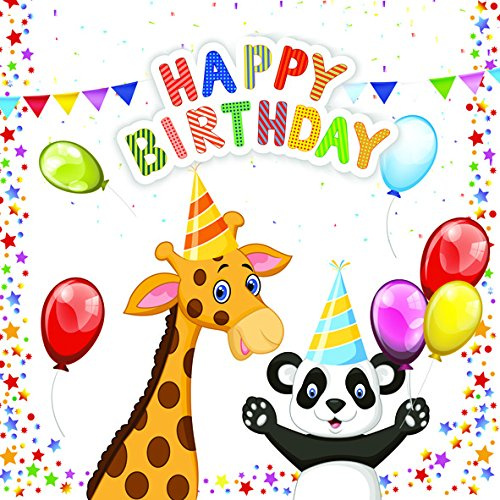 Lot de 20 serviettes d'anniversaire pour enfant 33 x 33 cm