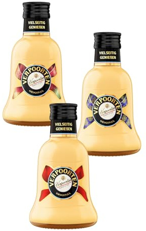 3 x 0,2 L Glockenflasche VERPOORTEN ORIGINAL Eierlikör 20%vol