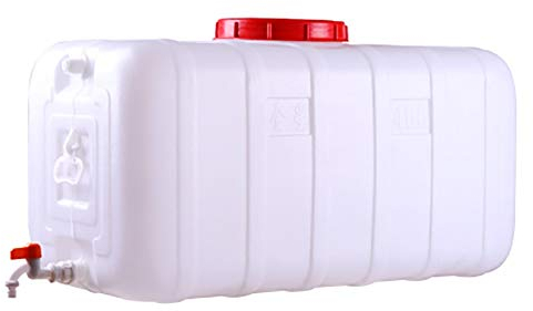 Yimihua Wasserkanister Food-Grade-Plastikeimer große Dicke weißer rechteckiger Deckelfaß Haushaltswasservorratstank großer Vorratstank Barrels (Size : 80L)