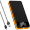 Power Bank 30000 mAh, 25 W, PD3.0, ricarica rapida, batteria esterna, power bank USB C, dispositivi portatili con 3 ingressi e 3 uscite, display LED, torcia, compatibile con smartphone tablet e altro