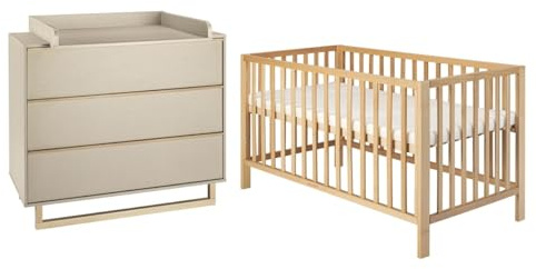 Schardt Kinderzimmer Set Terry 2-teilig Kinderbett Wickelkommode & Ansatz