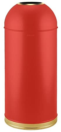 Suuim Bote de Basura para Exteriores Bote de Basura Grande Bote de Basura de Acero Inoxidable para Exteriores con Cubo Interior extraíble, Contenedor de Basura Comercial con Tapa Abierta, 48L/