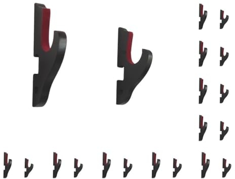 NeaxgeandX 10 Set Schwert-Display-Ständer Wandhalterung aus Holz für Wakizashi Schwert Tanto Angelruten 1 Etage, Schwarz, 1 Schicht