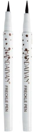 EYVRPAU 2 pcs Stylo de maquillage réaliste pour taches de rousseur, imperméable, longue durée, stylo Sopt à points doux, pour un maquillage ensoleillé sans effort