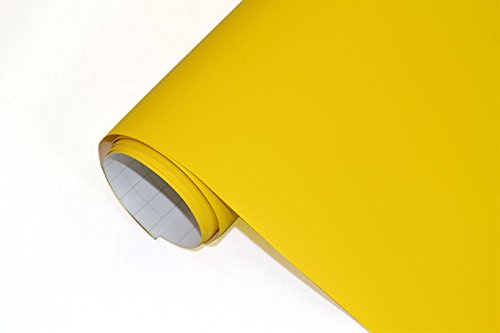 Neoxxim 19,62€/m² Auto Lackschutzfolie Matte Folie GELB MATT – 30 cm x 152 cm Ladekantenschutz Einstiegsleisten Schutz Zierleisten Schutzfolie Stoßstangenschutz Kantenschutz