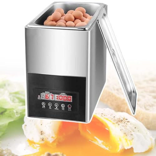vnmudzeo Cuociuova alla Coque Commerciale, Regolabile da 30 A 90 °C, Cuociuova Hot Spring di capacità 9 L, Display Digitale