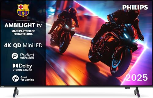 Philips 85MLED910/12 MiniLED Ambilight TV (Flat, 85 Zoll / 215 cm, UHD 4K, SMART TV, Ambilight) Schwarz (85MLED910/12)