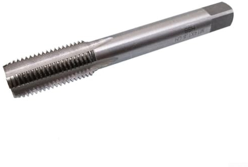Taraud métrique à gauche en acier rapide 14 mm x 1,5 pour pas M14 x 1 5 mm, longueur totale 94 mm, pour applications de taraudage