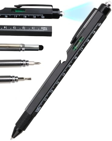 9 in 1 Multi Tool Pen Gadgets for Men Gifts for Men Stocking Fillers Fidget Pen Multi Tool Gadgets Secret Santa Him Dad Birthday Presents Christmas Fathers Anniversary Father's Day Gifts Teenage Boys