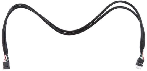 YIUPEDRFG USB Extension Cable 9pin Extension Cable 9-pin Male To Female Precision Molded Connectors 5cm Length 9-pin Male To Female USB Black Assembly Precision Molded