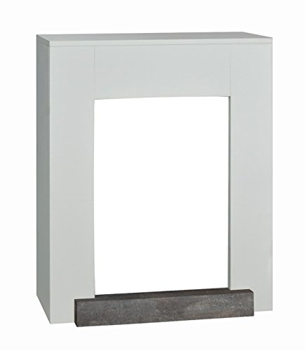 Xaralyn Hamar Cornice per camino in legno MDF color bianco stile moderno