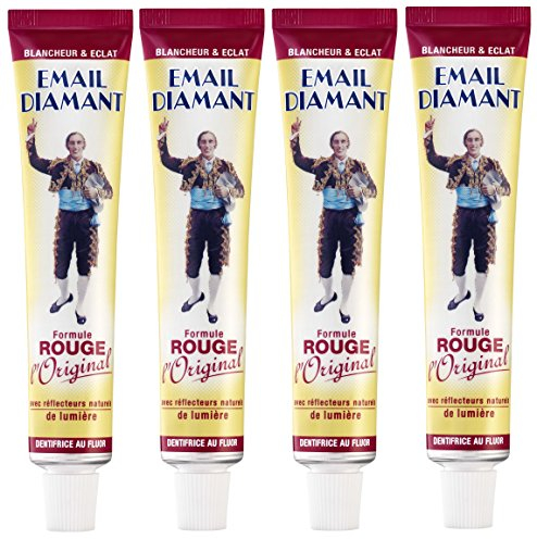 Email Diamant Dentifrice Formule Rouge l'Original 75 ml - Lot de 4