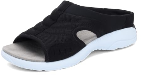 Easy Spirit Traciee2 Women's Slip On, 7.5 C/D US, Black-White