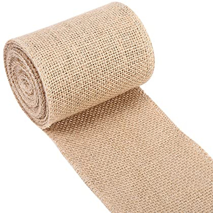 Sackleinen Rolle Natürliche Sackleinen Hessische Jute Band Rollen für DIY Handwerk Vintage Hochzeit Zuhause (10x500cm)