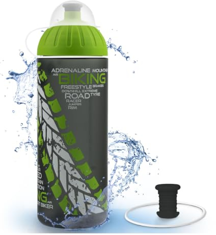 FreeWater Trinkflasche, 700 ml, Biker anthrazit/grün