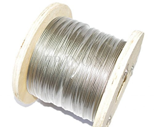 Cable Diamètre 6mm En inox A4 7x7 fils - Rouleau de 100 mètres - Garde Corps