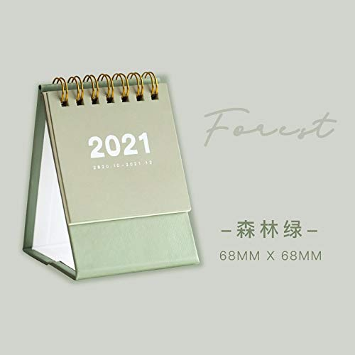 BGTR Kalender Kalendarien 8designs Einfacher Mini-Tischkalender 2021 Creative Desktop Ornament Tragbarer Tischkalender Tagesplaner-Büro-Schule Kalender Terminkalender (Color : C)