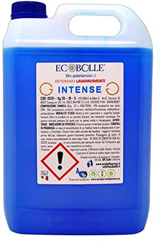 ECOBOLLE Detersivo Lavapavimenti Intense - Concentrato e Superprofumato (5KG)