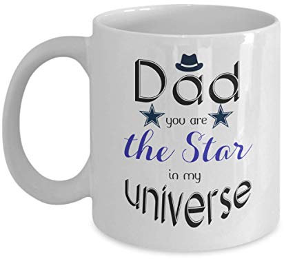 PAPÁ Eres la estrella de mi universo Taza de café - El mejor regalo para papá - Taza de café Regalo Regalo del día del padre para él Taza