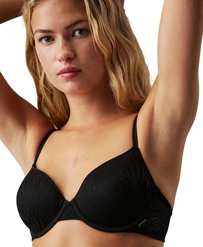 Calvin Klein Damen Demi-Cups BH Lightly Lined mit Bügel, Schwarz (Black), 70E