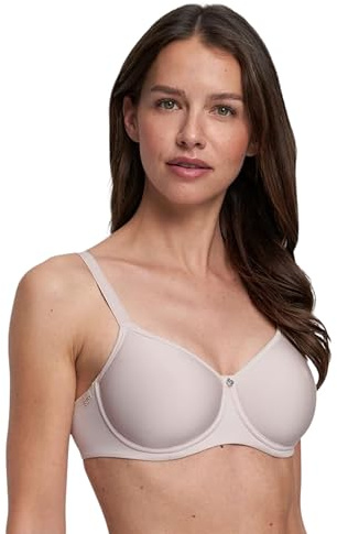 Susa Spacer BH Damen mit Bügel Catania I Damen-BHS aus atmungsaktivem Spacer Material I Angenehmes Hautgefühl I Cups ohne Naht vorgeformt I Sand I 100A