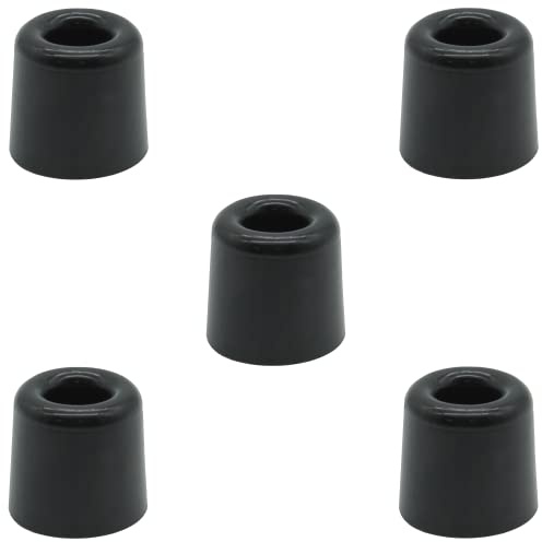 5x Set Türstopper Boden Ø30mm x 30mm Klein Schwarz mit Schrauben Türhalter Tür Puffer Türaufsteller