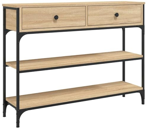 vidaXL Konsolentisch Sonoma-Eiche 100x25x75 cm Holzwerkstoff