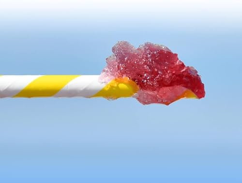 Lickleys Disposable Paper Spoon Straws for Slush, Ice Cream and Sorbets (100)