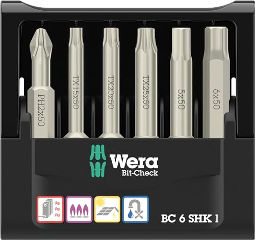 Wera 05073631001 Bit-Check 6 SHK 1 SB, 6-teilig