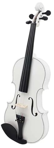 strumento violino Violino 4/4 Set Di Violino In Legno Massello Bianco Con Custodia Accessori Strumenti A Corda Professionali Violino Per Esercitarsi (Color : White)