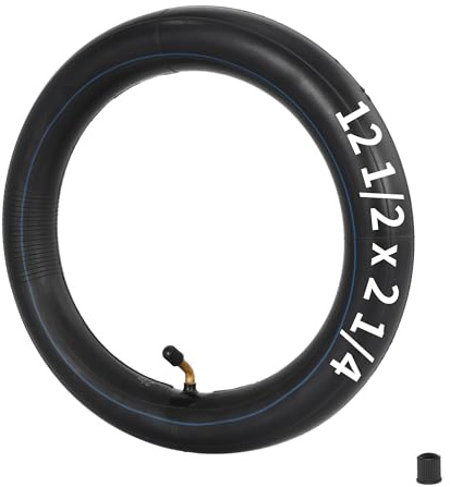 Chambre à air 12.5 x 2.25 avec Tige de Valve Angulaire Compatible avec la Plupart des Scooters électriques 12 1/2 x2 1/4, Mini-vélos, vélo de Poche, Chambres à air de Poussette (1 Pack)