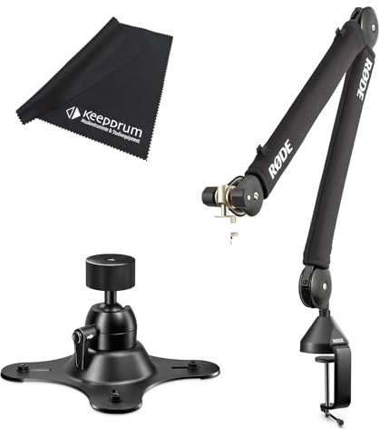 Rode PSA1+ Tisch-Mikrofonarm + Vesa-Mount Stativ-Befestigung + keepdrum Tuch