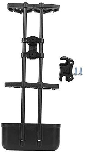 BONKZEBU Schwarzer ABS-Gummi 5-Pfeil-Köcher Tragbarer 5-Pfeil-Köcher mit Schnalle für Bögen Im Freien Bogenschießen-Ausrüstung Pfeilköcher Tragbarer Halter-Box für Bögen Bogenschießen