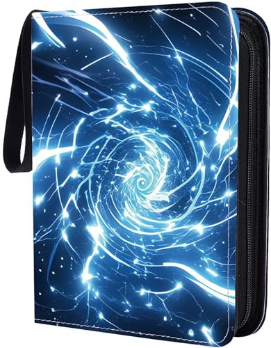 CREATCABIN Raccoglitore Carte Collezionabili 400 tasca Formato 50 pagine A5 portafoto Album Foto In Pelle PU Portafotografie Organizer Istantanee Raccoglitore Individuale Cerniera Regalo Donne Uomini