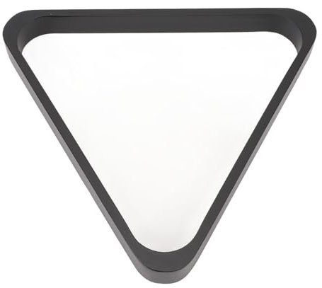 Sahgsa Billardtisch-Kugelständer, Holz-Billardkugelständer, 57,2 Mm, 9-Ball-Billard-Pool-Dreieck-Ständer für Snooker-Billardtisch-Zubehör, Schwarz