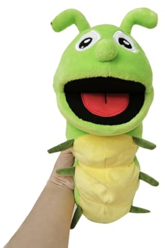 Tier Schmetterling Handpuppen Spielzeug für Kinder, Biene Kuscheltiere Fingerpuppen Raupe Handpuppen Farm Wildlife Tierhandpuppen Rollenspiel interaktives Früherziehungsspielzeug Plüschtier
