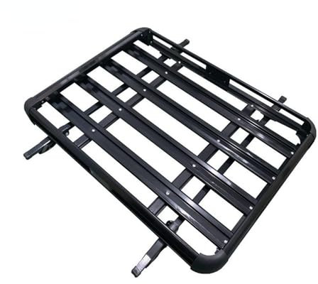 Relingträger Dachträger Für SUV Dach Aluminium Legierung Fracht Träger Korb Fracht Dach Rack 160 * 100 cm Doppel Deck Auto Dach Rack Dachträger(Black 127x90cm)