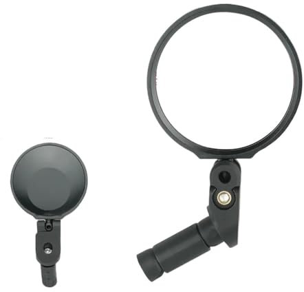 Rückspiegel Seitenspiegel Fahrradspiegel Universal Links Rechts Halterung Acryl Konvex oder Flache Linse Rückansicht Anblick Reflektor Winkel Einstellbar