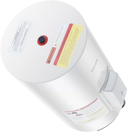 VEVOR Scaldabagno elettrico, serbatoio da 18 galloni, scaldacqua istantaneo, 1,6 kW, con indicatore LED, manopola di controllo, scaldabagno istantaneo per doccia, bagno