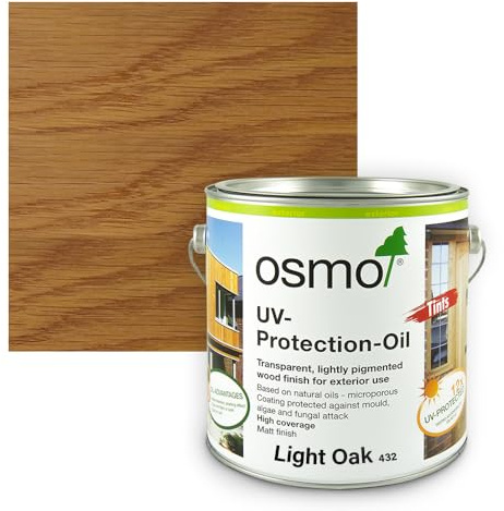 Osmo UV Protection Oil Extra, Matt Tints (Light Oak, 432, 2.5l)
