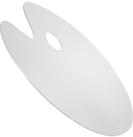 TEHAUX Transparente Aquarellfarben-Palette Acryl Malpalette Oval 15.75 X 11.81 Zoll Farbschale Zum Mischen Für Aquarell- Und Acrylmalerei Zeichen- Und DIY-Kunst