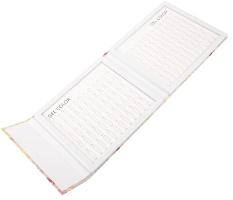 FOYTOKI Nagellack Displaybuch mit 160 Farben Nagellack Farbtafel aus Weißem Kunststoff Nagelkunst Übungsplatte für Nagelstudios und Maniküre Anfänger