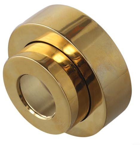 Cubierta decorativa ajustable para cabezal de ducha con altura retráctil de 0 a 23 mm, diseñada para accesorios de grifo de cobre para mejorar la decoración del baño con estilo moderno (dorado)