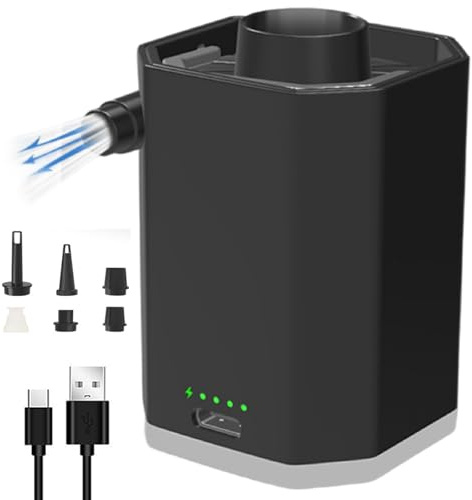 Bomba eléctrica para Bolsas de Almacenamiento al vacío, Bomba de Aire eléctrica inalámbrica portátil, Suministros de Bolsas de Sellado Recargables para Ropa de compresión, Manta, Equipaje, aspiradora