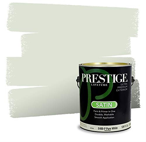 PRESTIGE Paints Exterior Paint and Primer In One, 1-Gallon, Satin, Comparable Match of Valspar* Pale Oak Grove*