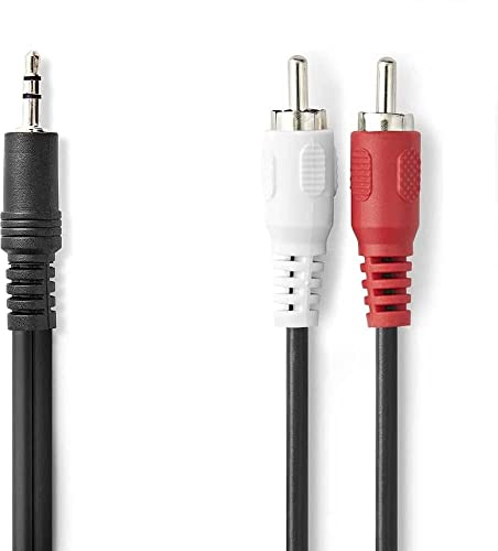 CABLEPELADO Cavo Stereo Jack a 2 RCA | Minijack a RCA Maschio | Per Cellulare, Tablet, PC, iPod, Amplificatore, Altoparlante, TV, DVD | 1,50 Metri