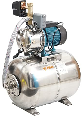 Hochwertiges 50 L Edelstahl Hauswasserwerk 1100W 5bar mit ! Trockenlaufschutz !