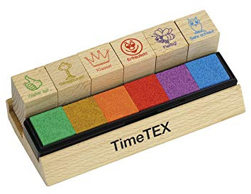 TimeTex Lehrer-Stempel Motivation, Holz